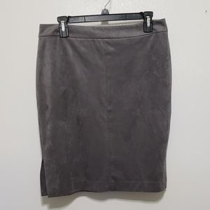 LOFT Suede Pencil Skirt